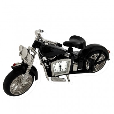 VINTAGE CLASSIC MOTORCYCLE MINI DESK CLOCK COLLECTIBLE GIFT