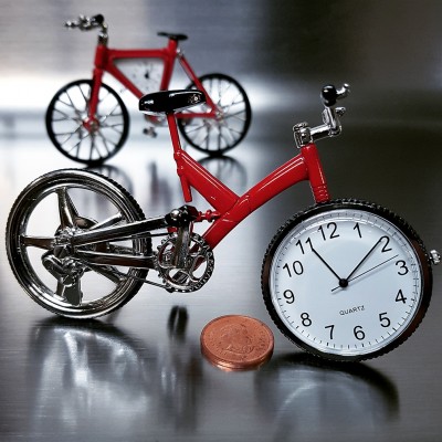 Mountain Bike Mini Clock Desk TinyClock Gift MTB