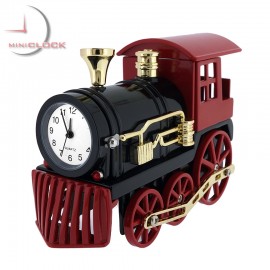 Mini Clock, Vintage STEAM ENGINE, LOCOMOTIVE, TRAIN