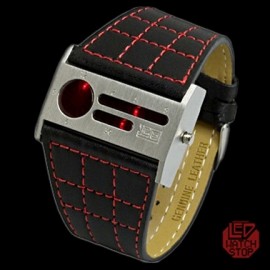 Twelve 5-9 B - LED Watch - Silver/Red