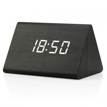 WOOD LED ALARM CLOCK with  SOUND CONTROL