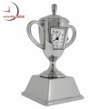 Mini Clock, Silver Engravable Sports TROPHY CLOCK