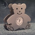 Mini Clocks Teddy Bear Business Card Holder Miniature Clock