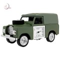 Miniature Clock, Green ARMY LANDROVER Vehicle
