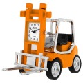 Miniature Clock, Collectible Orange FORKLIFT Truck