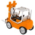 Miniature Clock, Collectible Orange FORKLIFT Truck