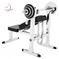 Mini Clock, WEIGHT BENCH & BARBELL - Fitness Gym