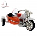 HARLEY STYLE MINIATURE MOTORCYCLE w SIDECAR COLLECTIBLE MINI CLOCK