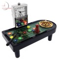 ROULETTE TABLE Casino Collectible Mini Clock - Wheel will spin!