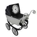 VINTAGE BABY BUGGY STROLLER  MINI DESK CLOCK COLLECTIBLE GIFT