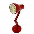 OFFICE MINIATURE DESK LAMP CLOCK RED