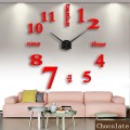 GIANT DIY 3D WALL CLOCK W/ NUMBERS & WORDS HOME DECOR 