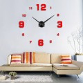 GIANT DIY 3D WALL CLOCK W/ MIXED NUMBERS HOME DECOR
