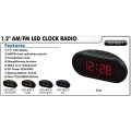 CLASSIC LED ALARM CLOCK: LARGE DISPLAY, SNOOZE  & AM/FM RADIO 