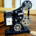 Antique MOVIE PROJECTOR Collectible Mini Clock - Keystone