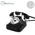 Miniature Vintage TELEPHONE Collectible Desktop Clock